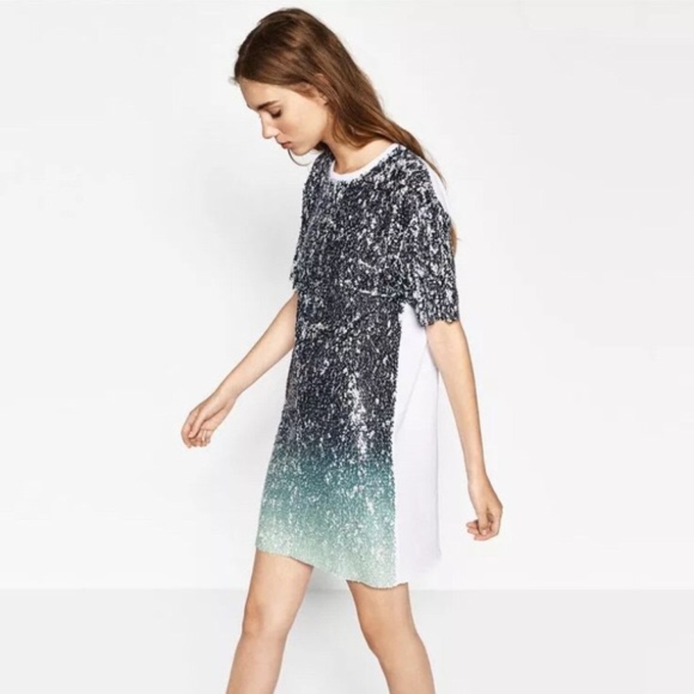 Zara sequin Dress NWT